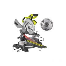 Pack Ryobi Scie à onglet radiale électrique EMS254L - 2000W - 254mm - lame carbure - SB254T48A1