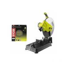 Ryobi - Pack tronçonneuse à métaux électrique 2300W 355mm ECO2335HG - disque universel à tronçonner COSB355A1