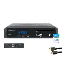 Pack Servimat Récepteur Tv Satellite Hd + Carte Viaccess Fransat Pc7 + Câble Hdmi 2m
