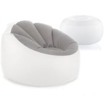 Innovagoods - Pack Sillón Hinchable con led Multicolor y Asiento Hinchable con led Multicolor y Mando a Distancia