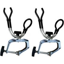 Pack Solid Aluminum Alloy Fishing Rod Holders, Up to 5cm 360 degree rotation