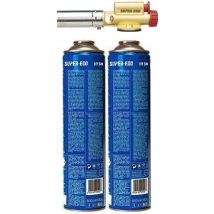 Super-ego Tools - soplete easyfire con piezo rosca eu 7/16' + 2 botellas BTP300 1000000768 super ego