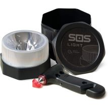 Sos Light - Pack + Hammer de sécurité portable d'urgence, pour voiture: petit-déjeuner et coupe-bande de sécurité