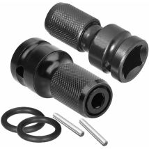 Shining house Pack Telescopic Socket Adapter 1/2' Square Drive to 1/4' Hex Socket Adapters Chuck Converter Quick Release for Impact Ratchet Wrench