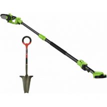 Venteo - rootslayer pack tronçonneuse 2en1 + RootSlayer Tronçonneuse électrique - Manche télescopique - Outils multifonctions jardin