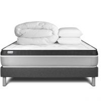 Vitalit - Pack Colchón gris espuma viscoelástica 160 x 200