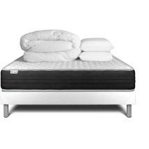 Vitalit - Pack Colchón blanco espuma viscoelástica 140 x 200