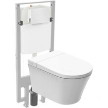 Pack wc lavant sans bride Jacob Delafon Seine avec télécommande + bâti support