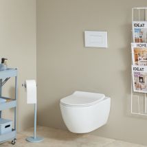 Pack wc suspendu bâti universel avec cuvette sans bride Ceres