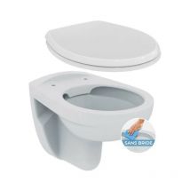 Pack wc suspendu vb sans bride - abattant standard