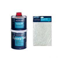 Yachtcare - Pack Résine époxy bk 1 kg - Mat de verre 300g/m2 1m2