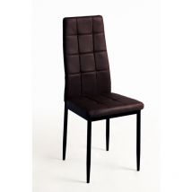 Packs Sillas Comedor - Pack 4 Sillas Lan Polipiel - Marrón
