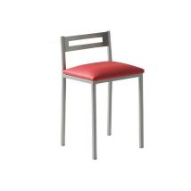 Momma Home - Packs taburete bajo Moli Color: Asiento Rojo - Sillas: 4 taburetes - Asiento Rojo