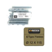 Packung 10 Gewindestangen M12 Batifix Durchmesser 12 x 115 mm