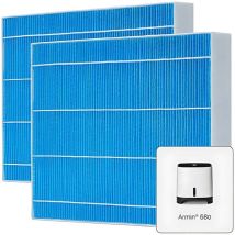 Packung de 2 Pads de Verdunstung Meaco Armin 680ml, Verdunstungsluftbefeuchter, verbessert die Luftqualität, antimikrobiell, geeignet für hartes und