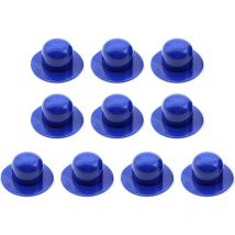 Packung mit 10 blauen Ersatzkappen, kompatibel mit Poolfiltern.