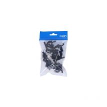 Packen Sie 10 EDM M-20 schwarze Nylonklemmen für Ferroplast
