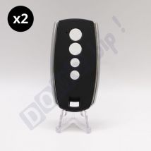 2er Set King Gates Fernbedienungen Stift 4K Schwarz - Frequenz 433.92 MHz - 4 Kanäle - Rolling Code Sicherheit - Reichweite bis zu 150m - Kompatibel