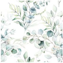 Packung Mit 20 Papierservietten 33 X 33 Cm - Eukalyptus - Ambiente