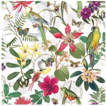 Packung Mit 20 Papierservietten 33 X 33 Cm - Tropischer Dschungel - Ambiente