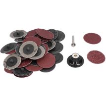 Packung Mit 40 Schleifpapierbögen (2 Zoll Und 1/4 Zoll) Mit Trägerfolie – Ideal Für Industrielle Bearbeitung Und Polierarbeiten
