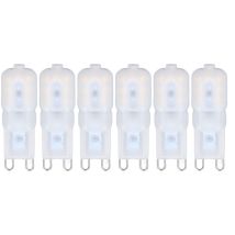Packung Mit 6 Dimmbaren 3w G9 Led-lampen, Energiesparend, 360°-beleuchtung, Neutralweiß, 220-240v, Für Decken- Und Pendelleuchten.