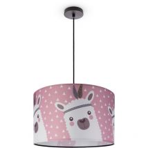 Paco Home - Plafonnier Chambre Enfant Suspension Chambre Bébé Pompier Rue Police E27 Lampe à suspension - Noir, Design 9 (Ø45,5 cm)