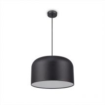 Paco Home - Lampes led Suspension Lampadaire Plafonnier Déco Salon Liseuse Bureau E27 Noir, Lampe à suspension - Noir