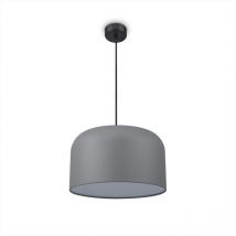 Paco Home - Lampes led Suspension Lampadaire Plafonnier Déco Salon Liseuse Bureau E27 Noir, Lampe à suspension - Gris