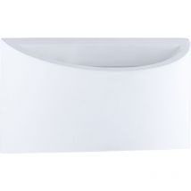 Paco Home Luminaria Pared Lámpara Mural Int. Pasillo Luz Indirecta Up Down Efecto G9 Sin bombillas, Yeso blanco