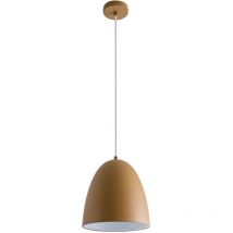 Paco Home - Pendelleuchte Küchenlampe Hängelampe Esszimmer Esstischlampe Innen Gold Weiß ohne Leuchtmittel, Gelb-Matt-Weiß