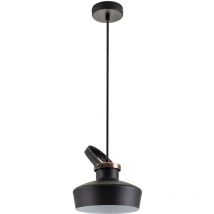Paco Home - Plafonnier luminaire suspendu salon et bureau design industriel E27 Sans ampoules, Cuivre Noir