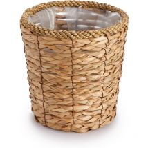Paco Home - Vaso Portavaso Grande Fioriera Interni Set Vaso Per Piante Vimini Intrecciato Fiori Legno Pellicola Nature, 4pcs Set / Design 9
