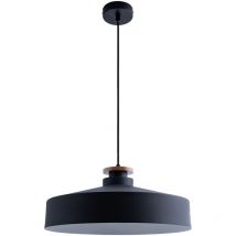 Sospensione Plafone Sala Da Pranzo Lampada Cucina Tavola Pranzo Scandinavo E27 Design t, Legno nero - Paco Home