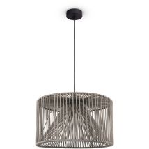 Paco Home - Suspension led Salon Suspension Salle à Manger Vintage Aspect Osier Boho Naturel Lampe à suspension, Schwarz 15 (de)