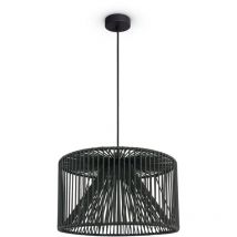 Paco Home - Suspension led Salon Suspension Salle à Manger Vintage Aspect Osier Boho Naturel Lampe à suspension, Schwarz 13 (de)