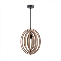 Paco Home - Suspension Déco Salon Luminaire Salle à Manger Lampe Chambre Bois E27 Bois, Lampe à suspension - Type 3