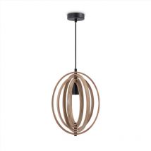 Paco Home - Suspension Déco Salon Luminaire Salle à Manger Lampe Chambre Bois E27 Bois, Lampe à suspension - Type 2