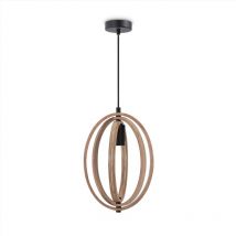 Paco Home - Suspension Déco Salon Luminaire Salle à Manger Lampe Chambre Bois E27 Bois, Lampe à suspension - Type 1
