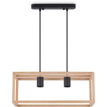 Paco Home - Suspension Déco Salon Luminaire Salle à Manger Lampe Chambre Bois E27 Bois, Lampe à suspension - Type 5