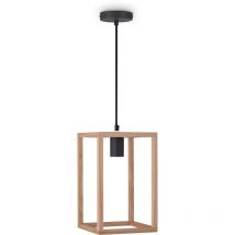 Paco Home - Suspension Déco Salon Luminaire Salle à Manger Lampe Chambre Bois E27 Bois, Lampe à suspension - Type 4