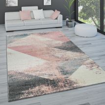 Paco Home - Tapis De Salon Tapis De Salon Poils Ras Pastel Tapis Vintage Divers Styles 120x170 cm, Multicolore