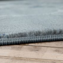 Paco Home - Tapis Poils Ras Moderne Motif Marocain Gris 155x230 cm