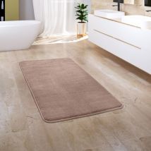 Tappeto Bagno Tappetino Da Bagno Zerbino Morbido Memory Foam 3D Beige 2, 65x120 cm (de) - Paco Home
