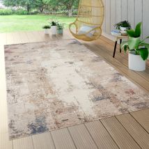 Tappeto per esterni balcone terrazza vintage tappeto da cucina motivo astratto beige blu 160x230 cm - Paco Home