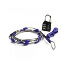 Wrapsafe - Cadenas à combinaison pour valise - Polycarbonate - Acier inoxydable - Noir - Bleu - Acier inoxydable - 200 g (10520999) - Pacsafe