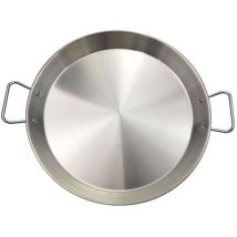 Teglia per paella 40 cm – Acciaio inossidabile – Manici robusti – Design ergonomico – Compatibile con tutte le fonti di calore