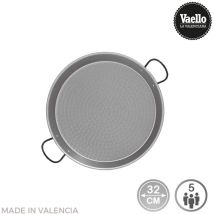 Padella per paella in acciaio lucido per piano a induzione e vetroceramica ø32cm (5 persone). Vaello