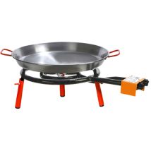 Paella-set Valencia, Polierter Paella-teller 46 Cm, 12 Stück / Rechaud 40 Cm / 11,40 Kw / 3 Füße 15 Cm - Sonstiges