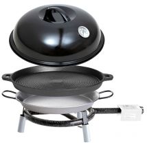 Trekking Line Set 2 mit Brenner, Paella-Pfanne, Grillpfanne und Haube ø 30 cm - Paella World